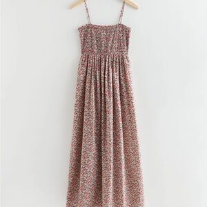 & Other Stories Floral Maxi Dress - Red and White